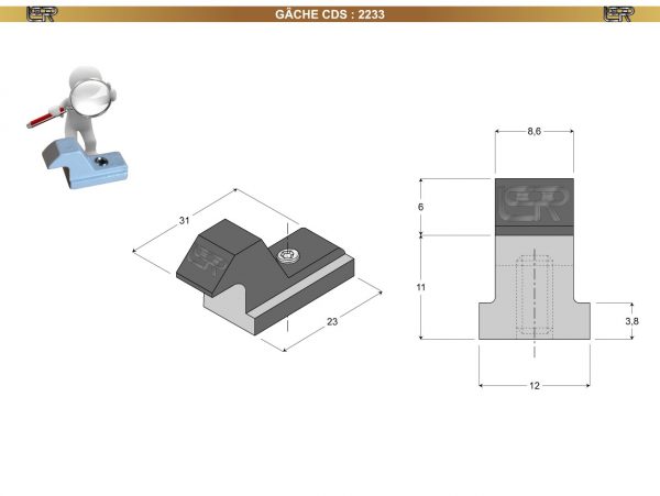 GÂCHE CDS 2233