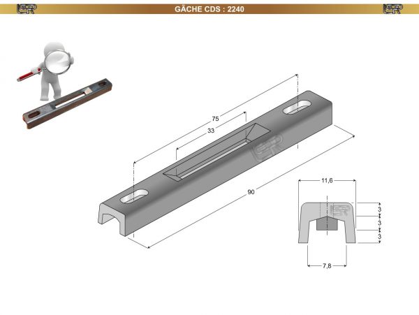 GÂCHE CDS 2240