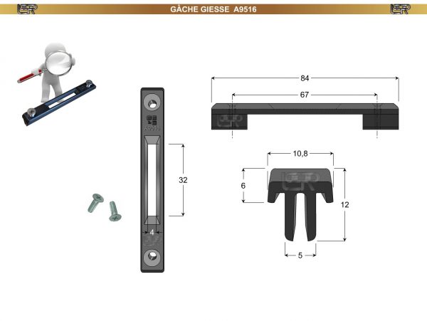 GÂCHE GIESSE A9516