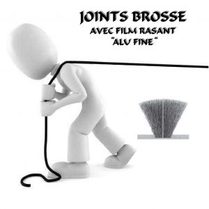 JOINTS BROSSE AVEC FILM RASANT ALU FINE