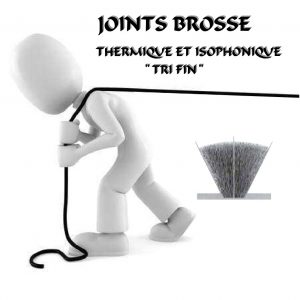 JOINTS BROSSE THERMIQUE ET ISOPHONIQUE TRI FIN