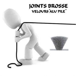 JOINTS BROSSE VELOURS ALU PILE