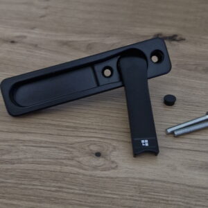 POIGNÉE DE MANOEUVRE À ENCASTRER GIESSE 02761500-NOIRE (32x140)