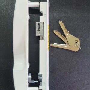 ANCIENNE COQUILLE DOUBLE À CLÉS SCHÜCO - BLANCHE